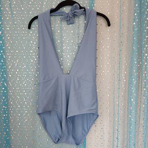 Aerie One Piece Low Cut Sexy Halter Swimsuit